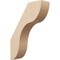Ekena Millwork 5-inch W x 18-inch D x 24-inch H Carmel Rough Cedar Woodgrain TimberThane Knee Brace, Primed BRCUR05X18X24CARRCPR - alternate 1